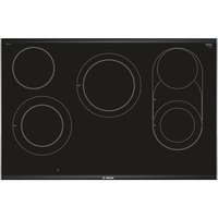 Bosch Serie 8 PKM875DP1D hobs Negro, Acero inoxidable Integrado Cerámico 5 zona(s), Calentador autárquico acero fino, Negro, Acero inoxidable, Integrado, Cerámico, Vidrio y cerámica, 5 zona(s), 5 zona(s)