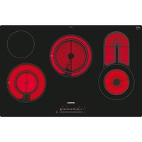 Siemens ET801FCP1D hobs Negro, Acero inoxidable Integrado Cerámico 5 zona(s), Calentador autárquico negro, Negro, Acero inoxidable, Integrado, Cerámico, Vidrio y cerámica, 5 zona(s), 5 zona(s)