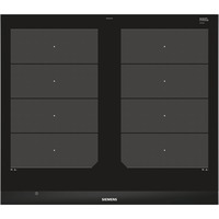 Siemens EX675LXC1E hobs Negro, Acero inoxidable Integrado Con placa de inducción 4 zona(s), Calentador autárquico negro, Negro, Acero inoxidable, Integrado, Con placa de inducción, Vidrio y cerámica, 4 zona(s), 4 zona(s)