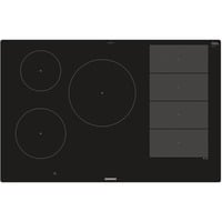 Siemens EX801LVC1E hobs Negro, Acero inoxidable Integrado Con placa de inducción 5 zona(s), Calentador autárquico negro, Negro, Acero inoxidable, Integrado, Con placa de inducción, Vidrio y cerámica, 5 zona(s), 5 zona(s)