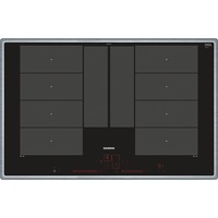 Siemens EX845LYC1E hobs Negro, Acero inoxidable Integrado Con placa de inducción 4 zona(s), Calentador autárquico negro, Negro, Acero inoxidable, Integrado, Con placa de inducción, Vidrio y cerámica, 4 zona(s), 4 zona(s)