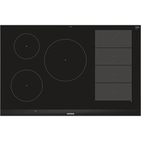 Siemens EX875LVC1E hobs Negro, Acero inoxidable Integrado Con placa de inducción 5 zona(s), Calentador autárquico negro/Aluminio, Negro, Acero inoxidable, Integrado, Con placa de inducción, Vidrio y cerámica, 5 zona(s), 5 zona(s)