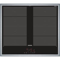 Siemens EY645CXB1E hobs Negro, Acero inoxidable Integrado Con placa de inducción 4 zona(s), Superficie de cocina negro, Negro, Acero inoxidable, Integrado, Con placa de inducción, Vidrio y cerámica, 4 zona(s), 4 zona(s)