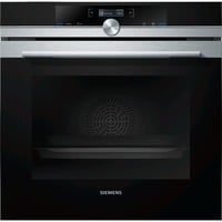 Siemens iQ700 HB674GBS1 horno 71 L A+ Negro, Acero inoxidable plateado, Medio, Horno eléctrico, 71 L, 71 L, Pirolítico, Integrado