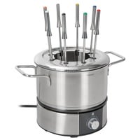 WMF Lono 04.1513.0011 fondue, gourmet y wok 1,5 L 8 personas(s) acero fino/Negro, 8 personas(s), 1,5 L, Negro, Cromo, Alrededor, Listo, 1400 W