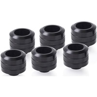 Alphacool 17477 accesorio o pieza de sistema de refrigeración para ordenador Kit de racores, tubos y accesorios, Conexión negro, Kit de racores, tubos y accesorios, Latón, Negro, 1/4", 23 mm, 2,6 cm