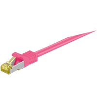 goobay 91587 cable de red Magenta 1 m Cat7 S/FTP (S-STP) rosa neón, 1 m, Cat7, S/FTP (S-STP), RJ-45, RJ-45