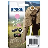 Epson Elephant Cartucho 24XL magenta claro, Tinta Alto rendimiento (XL), Tinta a base de pigmentos, 9,8 ml, 740 páginas, 1 pieza(s)