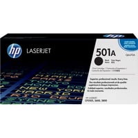 HP 501A Black Original LaserJet Toner Cartridge cartucho de tóner 1 pieza(s) Negro negro, 6000 páginas, Negro, 1 pieza(s), Minorista