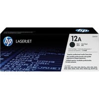 HP Cartucho de tóner original LaserJet 12A negro negro, 2000 páginas, Negro, 1 pieza(s), Minorista