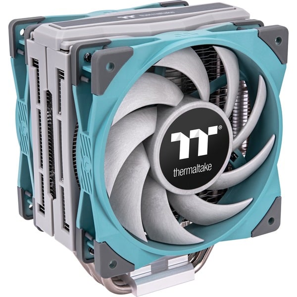 Thermaltake CL-P075-AL12TQ-A sistema de refrigeración para ordenador Procesador Ventilador 12 cm Verde azulado 1 pieza(s) Disipador de CPU turquesa Ventilador 12 cm 500 RPM 2000 RPM 23,6 sonio 1778,508 cfm