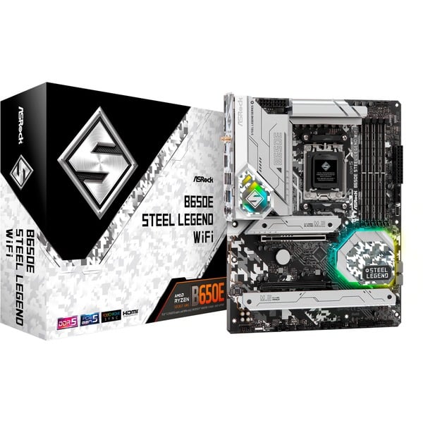 ASRock 90-MXBJY0-A0UAYZ Placa base plateado/Negro