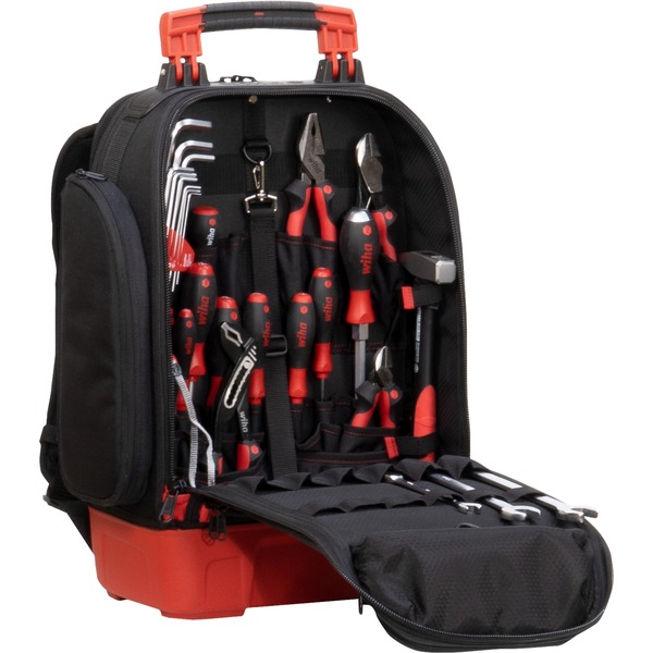  Wiha 9300019 Bolsa de herramientas para mecánico, rojo/negro,  juego de 6 piezas : Herramientas y Mejoras del Hogar
