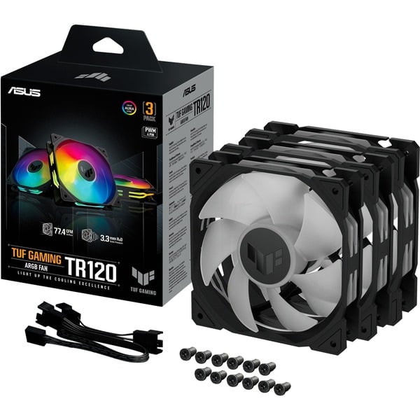 ASUS TUF GAMING TR120 ARGB Ventilador negro/Transparente