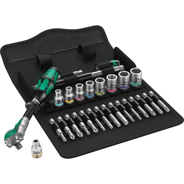 Wera 8100 SA 9 Zyklop Speed Kit de herramientas negro/Verde