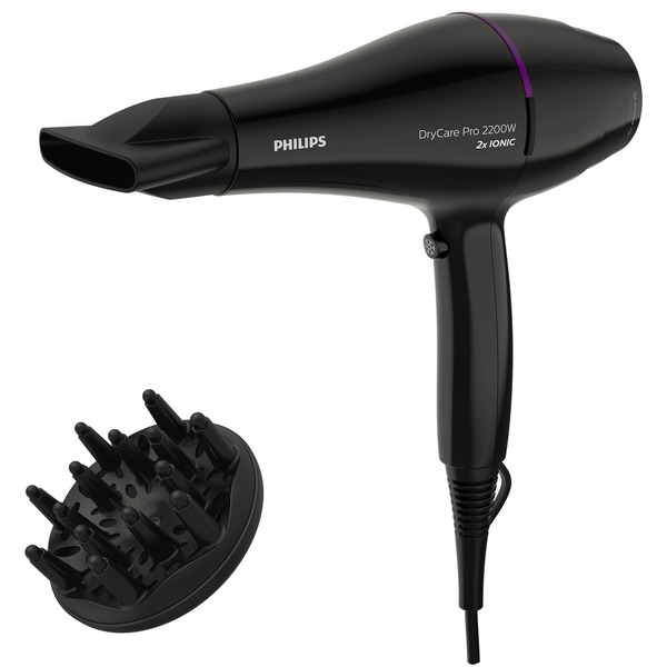 Philips BHD274/00 Secador de pelo negro/Violeta