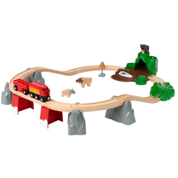 BRIO World  Nordic Animal Set Ferrocarril Nordic Animal Set Maqueta de tren y ferrocarril Niño Plástico Madera 26 pieza(s) 0,3 año(s) Multicolor