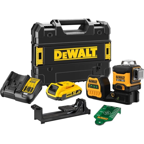 DeWalt DCE089D1G18-QW Láser de líneas cruzadas negro/Amarillo