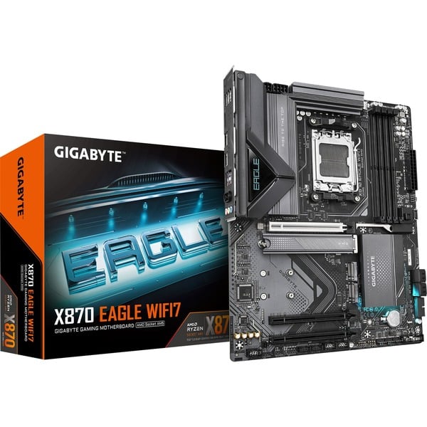 GIGABYTE X870 EAGLE WIFI7 Placa base negro/Gris