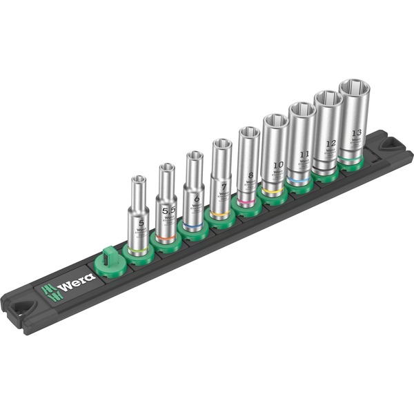 Wera 05005410001 A Deep 1 Llave de tubo negro/Verde