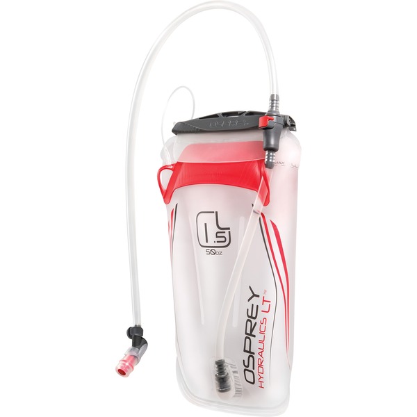 Osprey Hydraulics LT 1.5L Reservoir Botella de agua blanco/Rojo