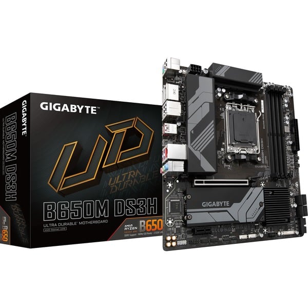 GIGABYTE B650M DS3H Placa base negro/Gris