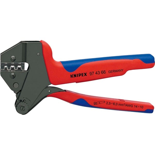 Knipex 97 43 66 EVO Crimpadora rojo/Azul