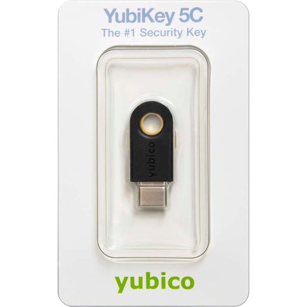 Yubico YubiKey 5C Llave de seguridad negro/Dorado