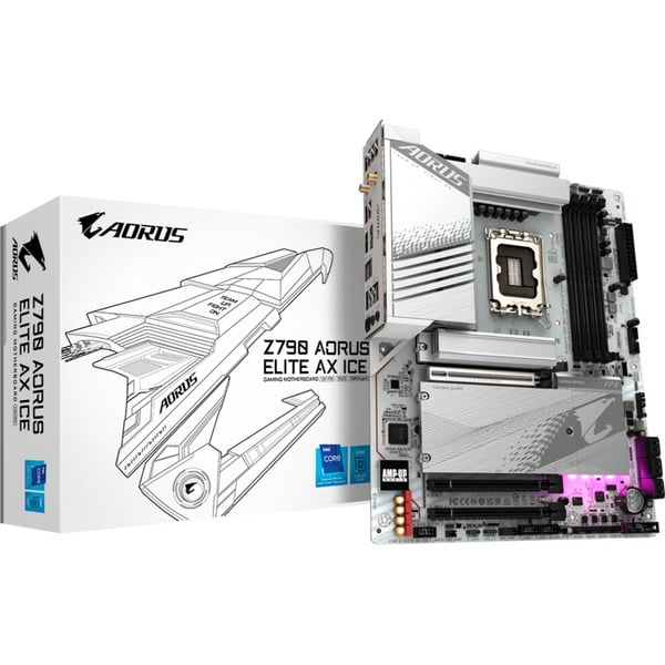 GIGABYTE Z790 AORUS ELITE AX ICE Placa base blanco