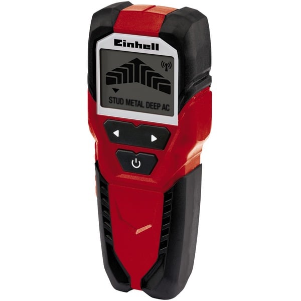 Einhell TC-MD 50 multidetector digital Cable con corriente Metal Madera Localizador rojo/Negro 6F22 9 V 1 min 150 g 365 mm 220 mm