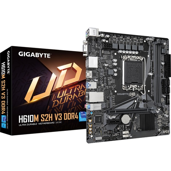 GIGABYTE H610M S2H V3 DDR4 Placa base negro/Gris