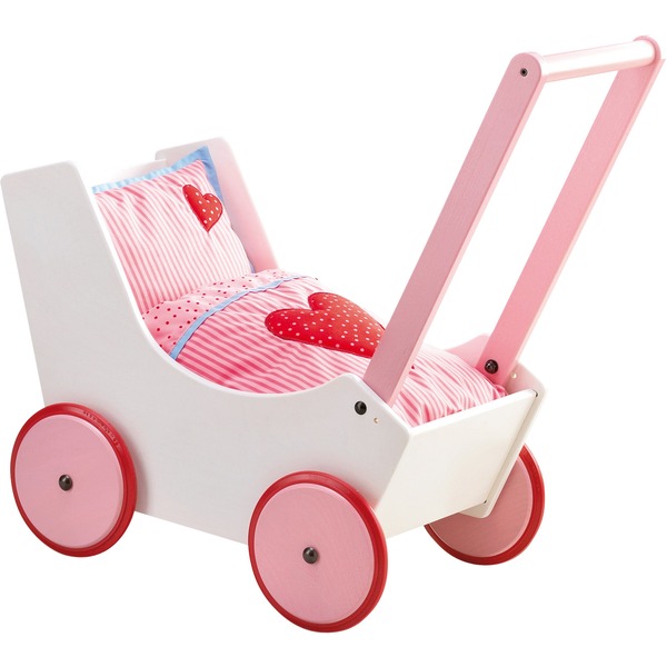 HABA 000950 Cochecito de muñeca Cochecitos de muñecos Cochecito de muñeca 1 año(s) Rosa Rojo Blanco Madera 1 Asiento(s) Niño