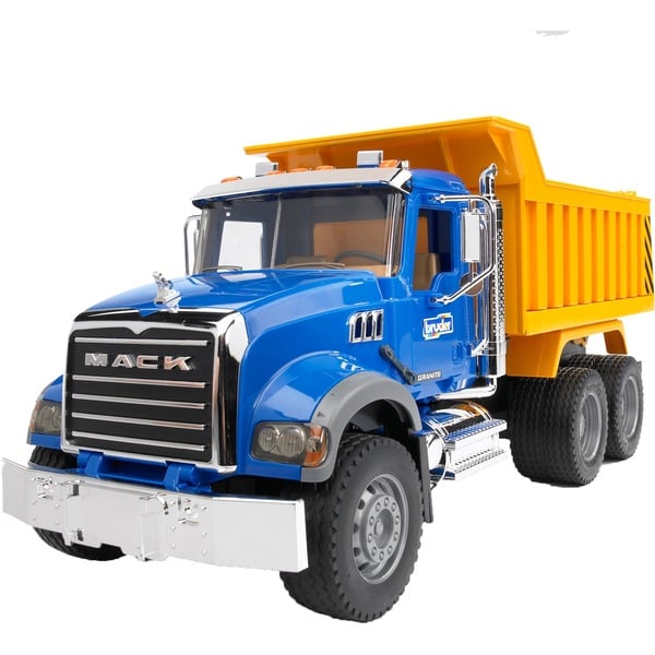 bruder MACK Granite Tip up truck vehículo de juguete Automóvil de construcción 3 año(s) ABS sintéticos Azul Amarillo