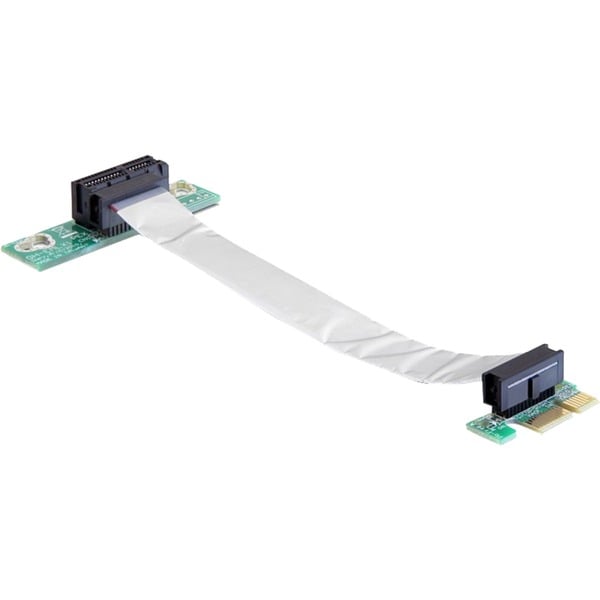 DeLOCK 41839 ranura de expansión Tarjeta de ampliación PCIe x1 Male 0,13 m Negro