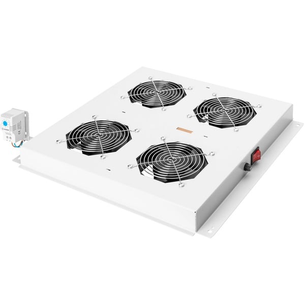 Digitus Unidad de refrigeración de techo para los armarios de red & Varioflex-N y armarios de servidor y red básicos dinámicos de la serie Unique Elemento ventilador gris Gris 4 Ventilador(es) Varioflex-N Unique Network Dynamic Basic 410 mm 470 mm 80