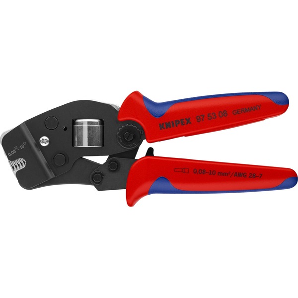 Knipex 97 53 08 Crimpadora rojo/Azul