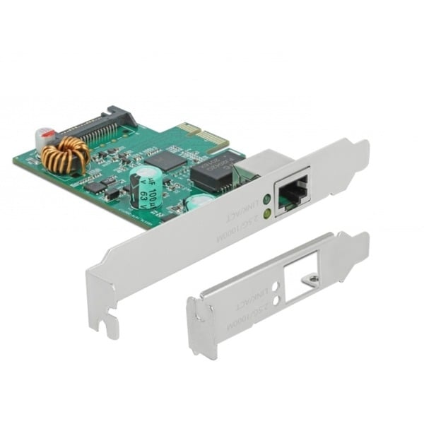 DeLOCK 89139 adaptador y tarjeta de red Interno Ethernet 4000 Mbit/s Adaptador de red Interno Alámbrico PCI Express Ethernet 4000 Mbit/s