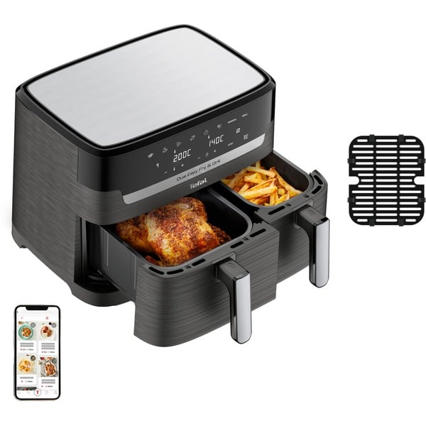 Tefal Dual Fry & Grill EY905B Freidora de aire caliente negro