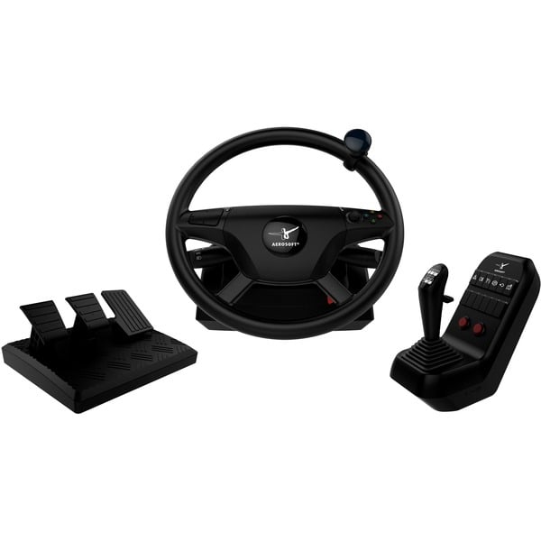 Aerosoft Truck & Bus Wheel System Conjunto de simulador negro