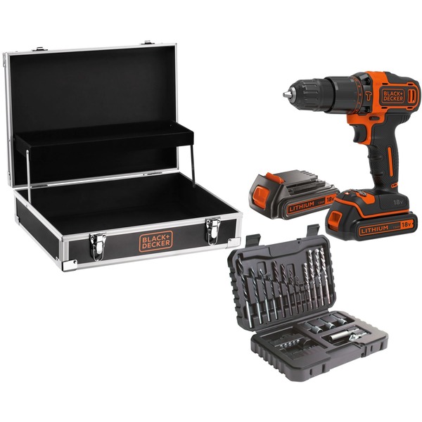 BLACK+DECKER BDCHD18B2FC Martillo atornillador negro/Naranja