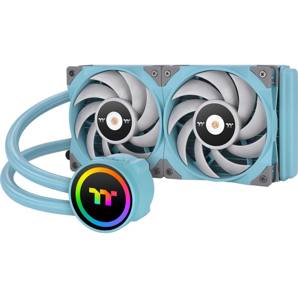 Thermaltake CL-W319-PL12TQ-A sistema de refrigeración para ordenador Procesador Sistema de refrigeración líquida todo en uno 12 cm Turquesa 1 pieza(s) Refrigeración por agua turquesa Sistema de refrigeración líquida todo en uno 12 cm 500 RPM 2000 RPM 22,3