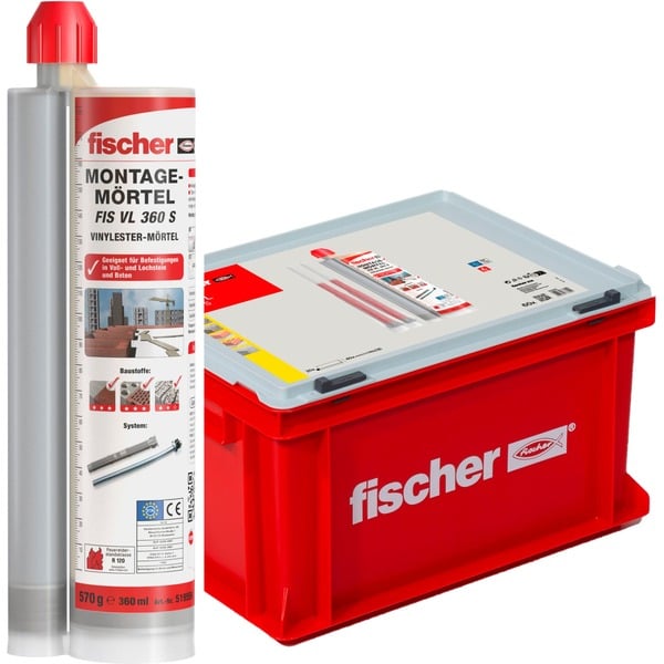 Fischer 553659 kit de montaje Mortero gris