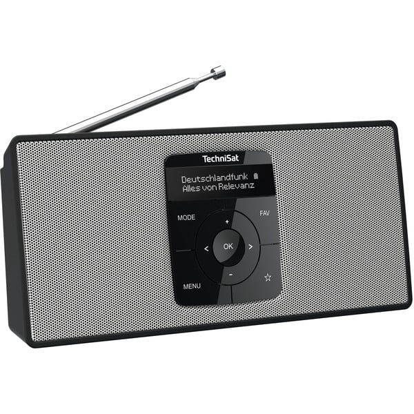 TechniSat 0002/3911 Radio negro/blanco