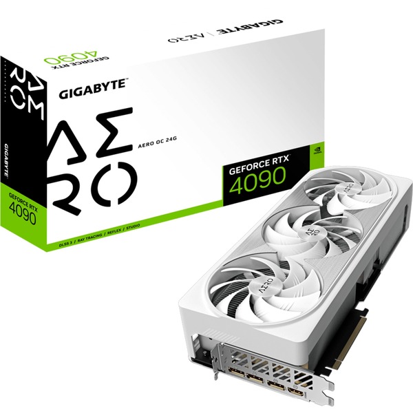 GIGABYTE GV-N4090AERO OC-24GD Tarjeta gráfica blanco/Plateado