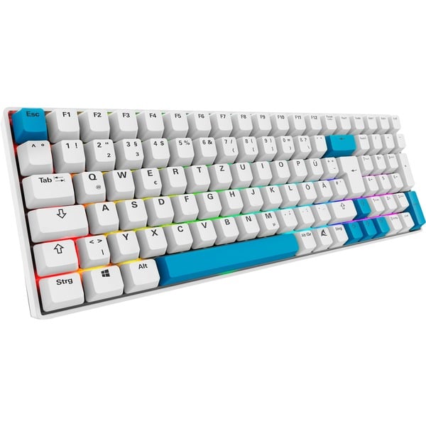 Sharkoon SKILLER SGK50 S2 PBT Teclado para gaming blanco