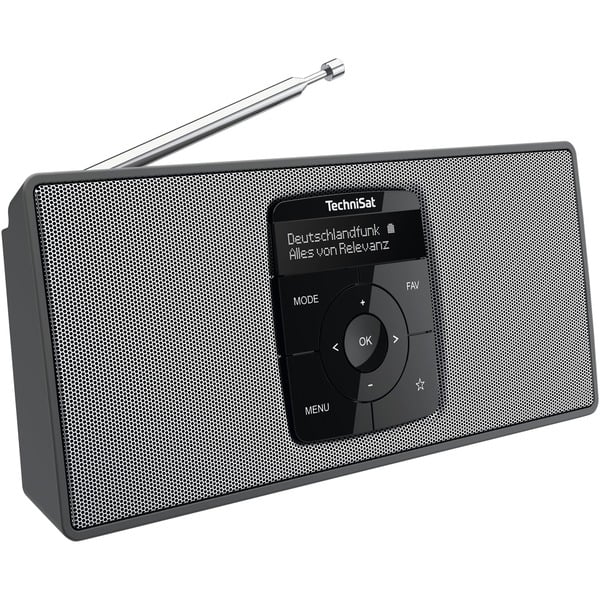 TechniSat 0000/3911 Radio negro/Plateado