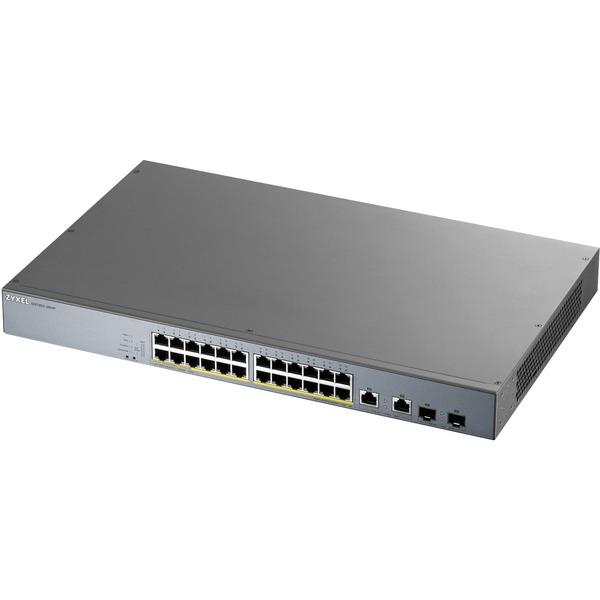 ZyXEL GS1350-26HP-EU0101F switch Gestionado L2 Gigabit Ethernet (10/100/1000) Energía sobre Ethernet (PoE) Gris Interruptor/Conmutador Gestionado L2 Gigabit Ethernet (10/100/1000) Energía sobre Ethernet (PoE) Montaje en rack