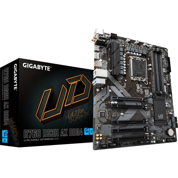 GIGABYTE B760 DS3H AX Placa base negro/Gris