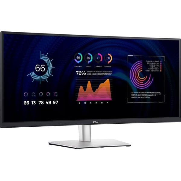 Dell P3424WE Monitor LED negro/Plateado