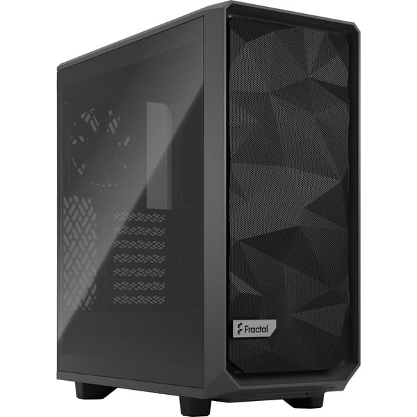 Fractal Design Meshify 2 Compact Torre Negro Cajas de torre gris/Negro Torre PC Negro ATX micro ATX Mini-ITX Acero Vidrio templado Juego